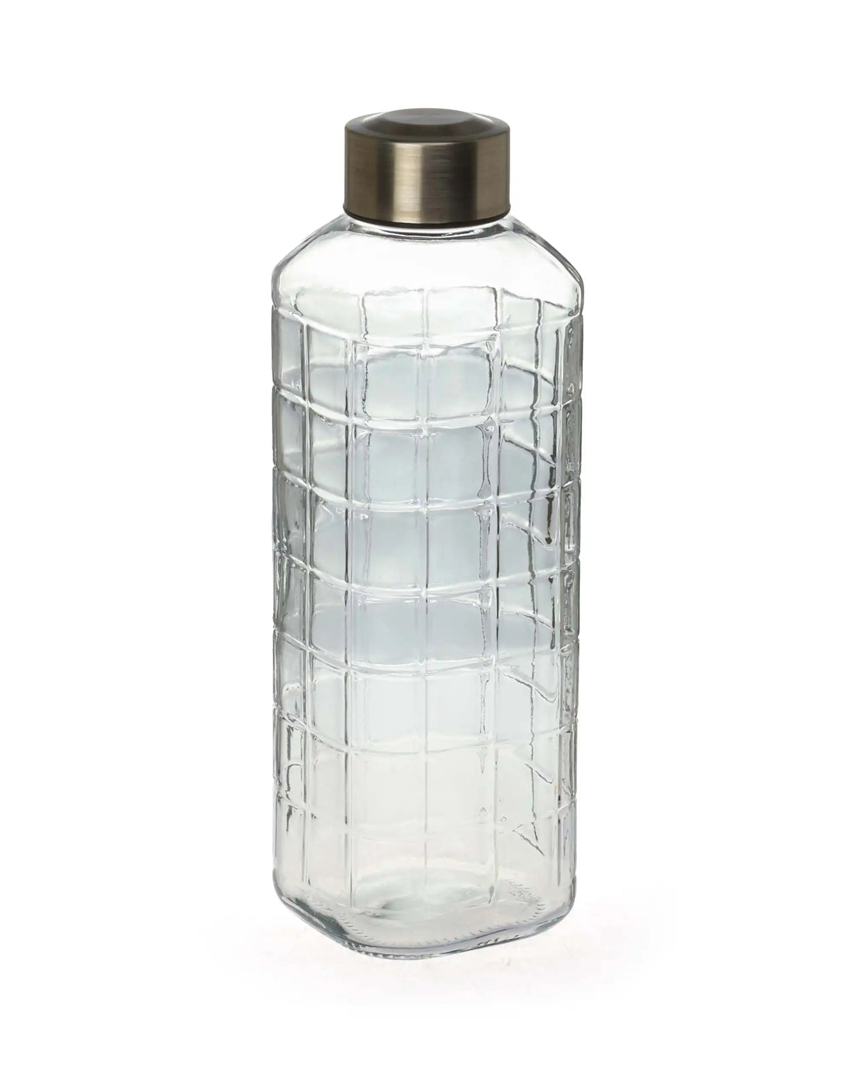 Dubblin Square Glass Water Bottle 1000 ml