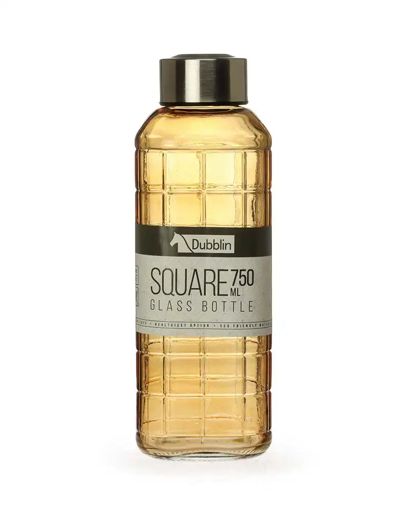 Dubblin Square Glass Water Bottle 750 ml