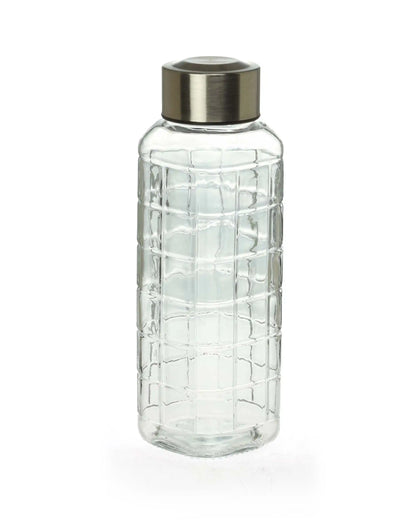 Dubblin Square Glass Water Bottle 400 ml