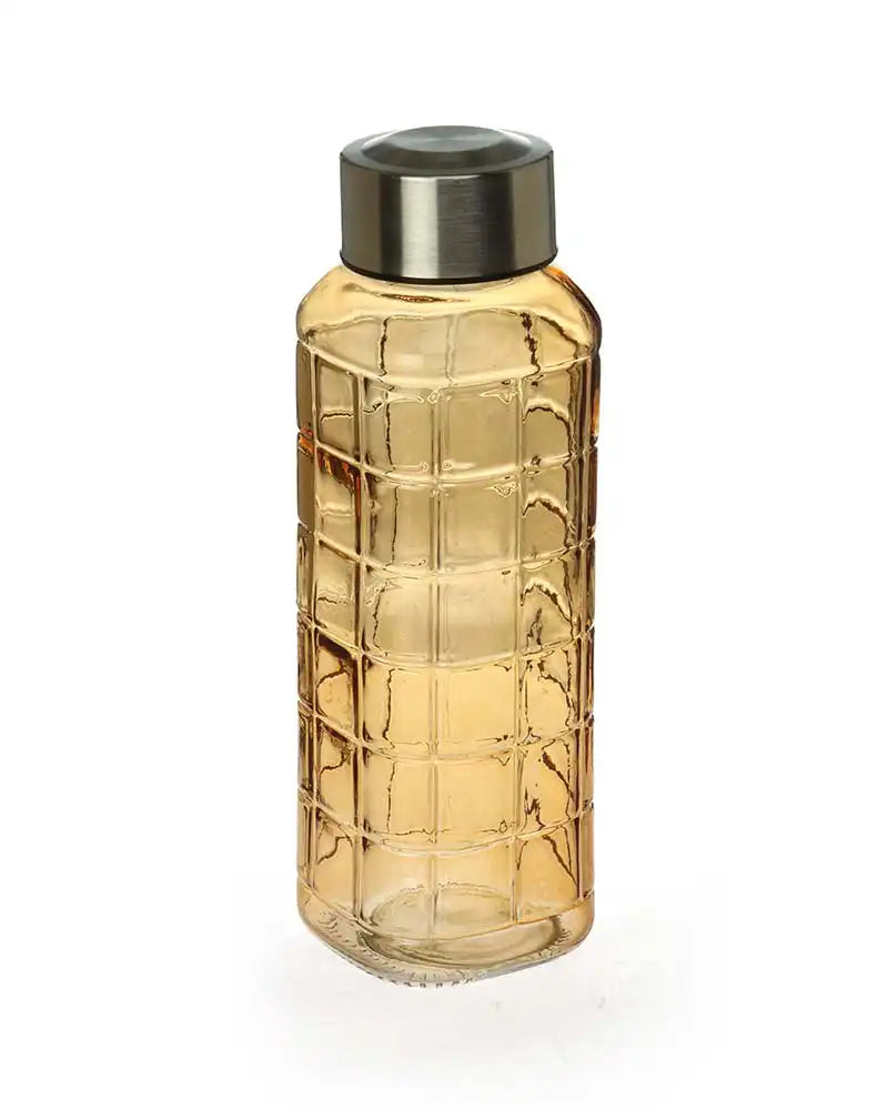 Dubblin Square Glass Water Bottle 400 ml