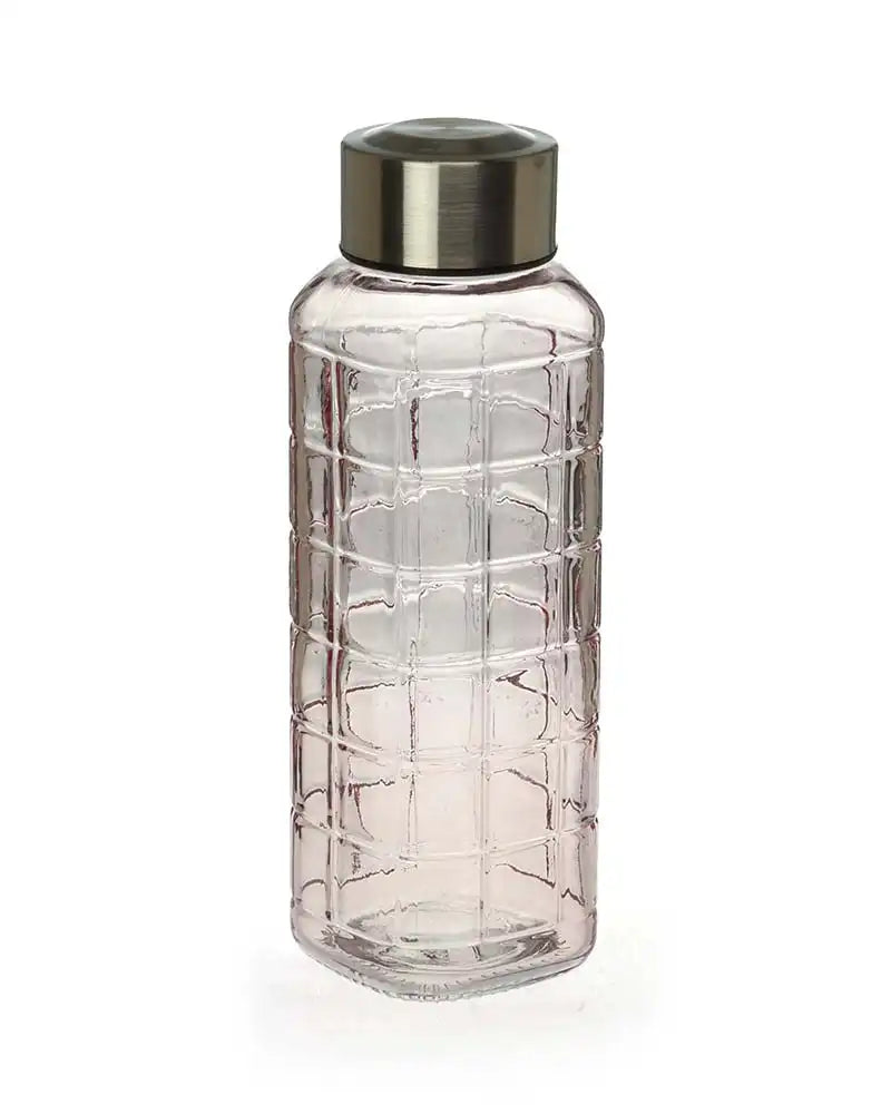 Dubblin Square Glass Water Bottle 400 ml