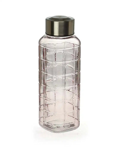 Dubblin Square Glass Water Bottle 400 ml