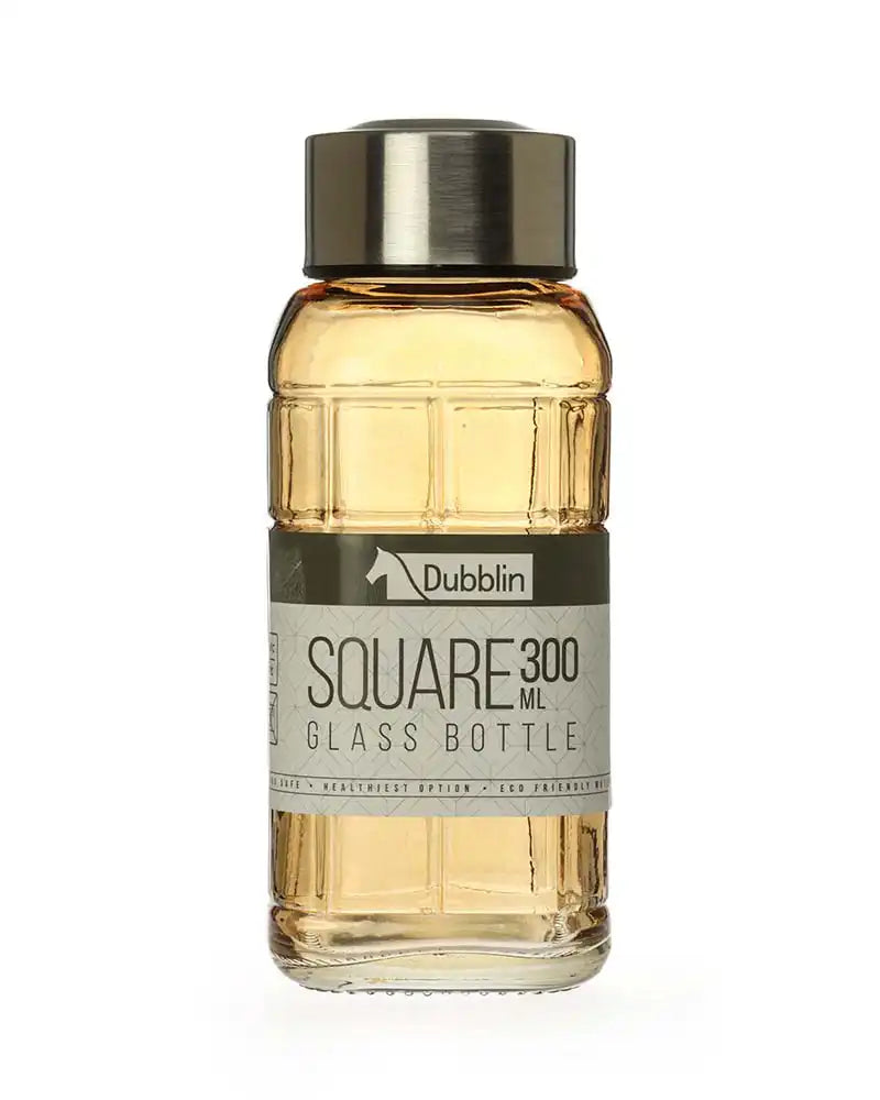 Dubblin Square Glass Water Bottle 300 ml