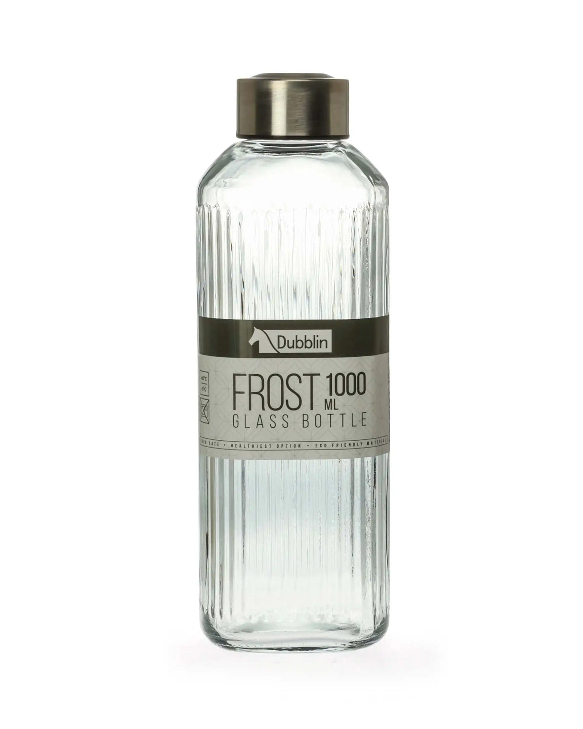 Dubblin Frost Glass Water Bottle 1000 ml