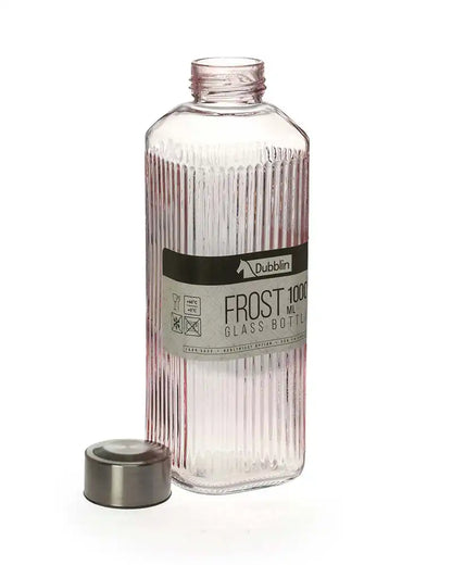 Dubblin Frost Glass Water Bottle 1000 ml