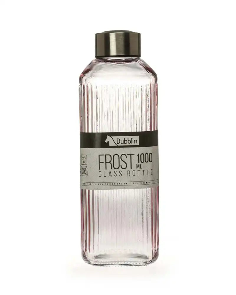 Dubblin Frost Glass Water Bottle 1000 ml