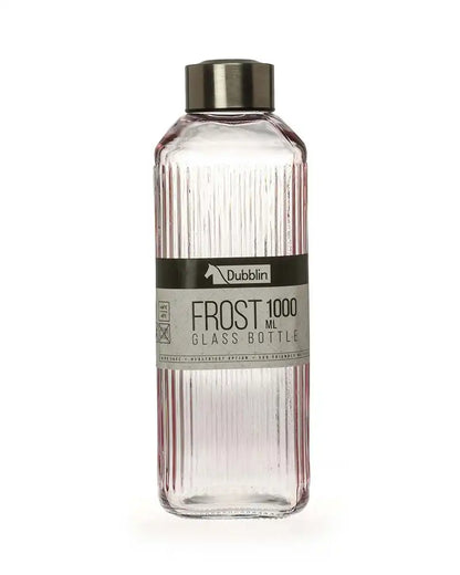 Dubblin Frost Glass Water Bottle 1000 ml