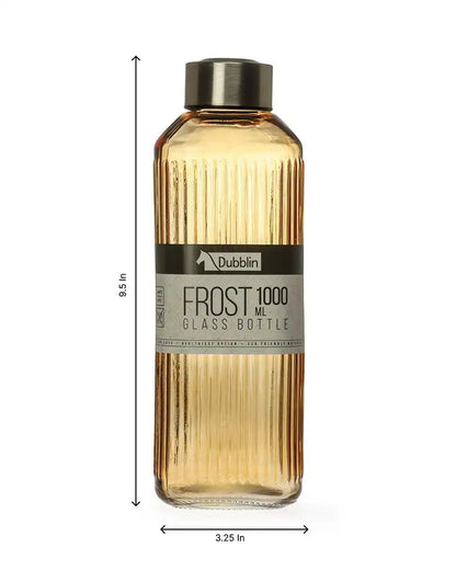 Dubblin Frost Glass Water Bottle 1000 ml