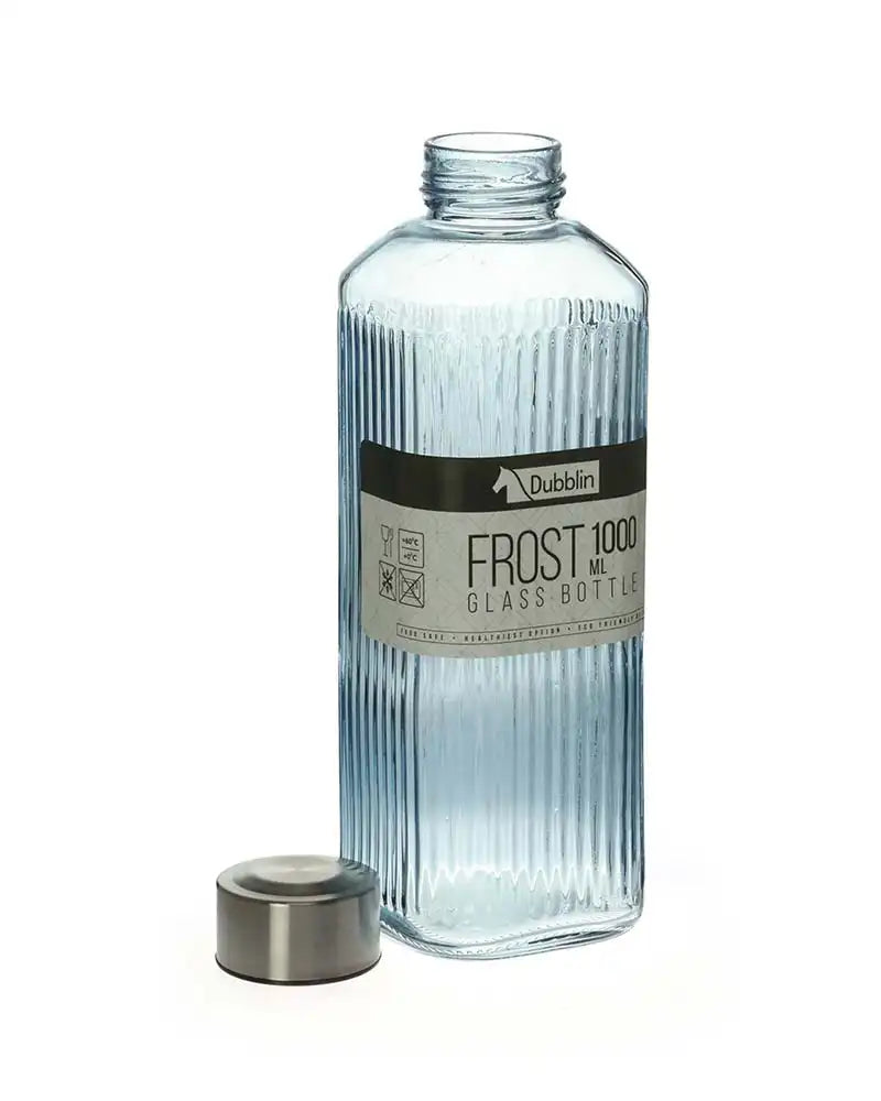 Dubblin Frost Glass Water Bottle 1000 ml