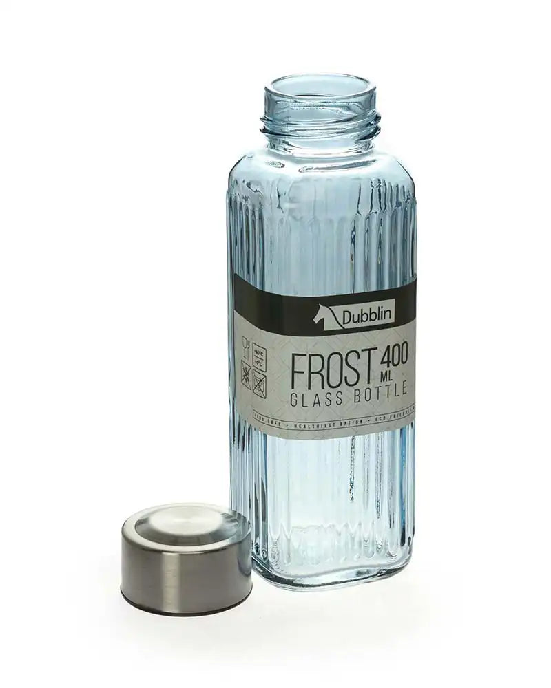 Dubblin Frost Glass Water Bottle 400 ml