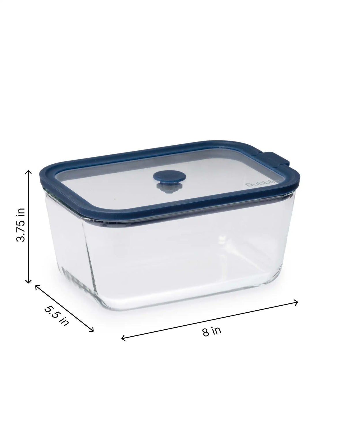 Dubblin Grace Borosilicate Glass Baking Dish with Lid 1380 ml
