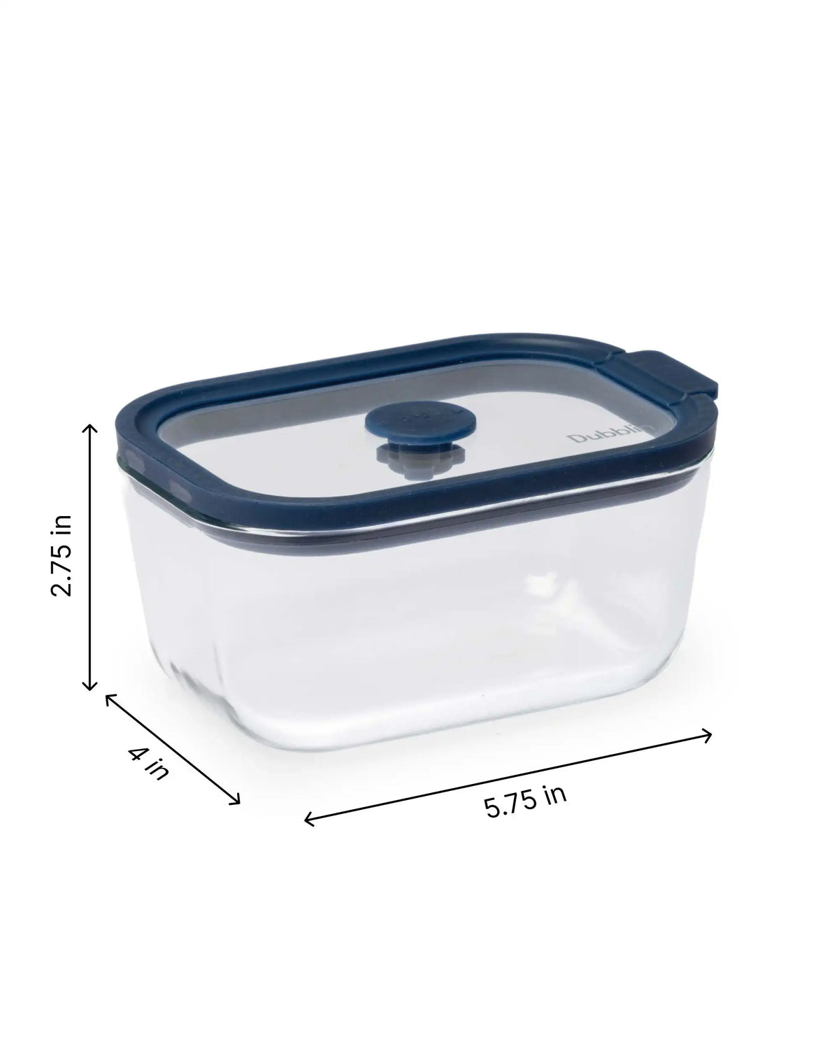 Dubblin Grace Borosilicate Glass Baking Dish with Lid 470 ml