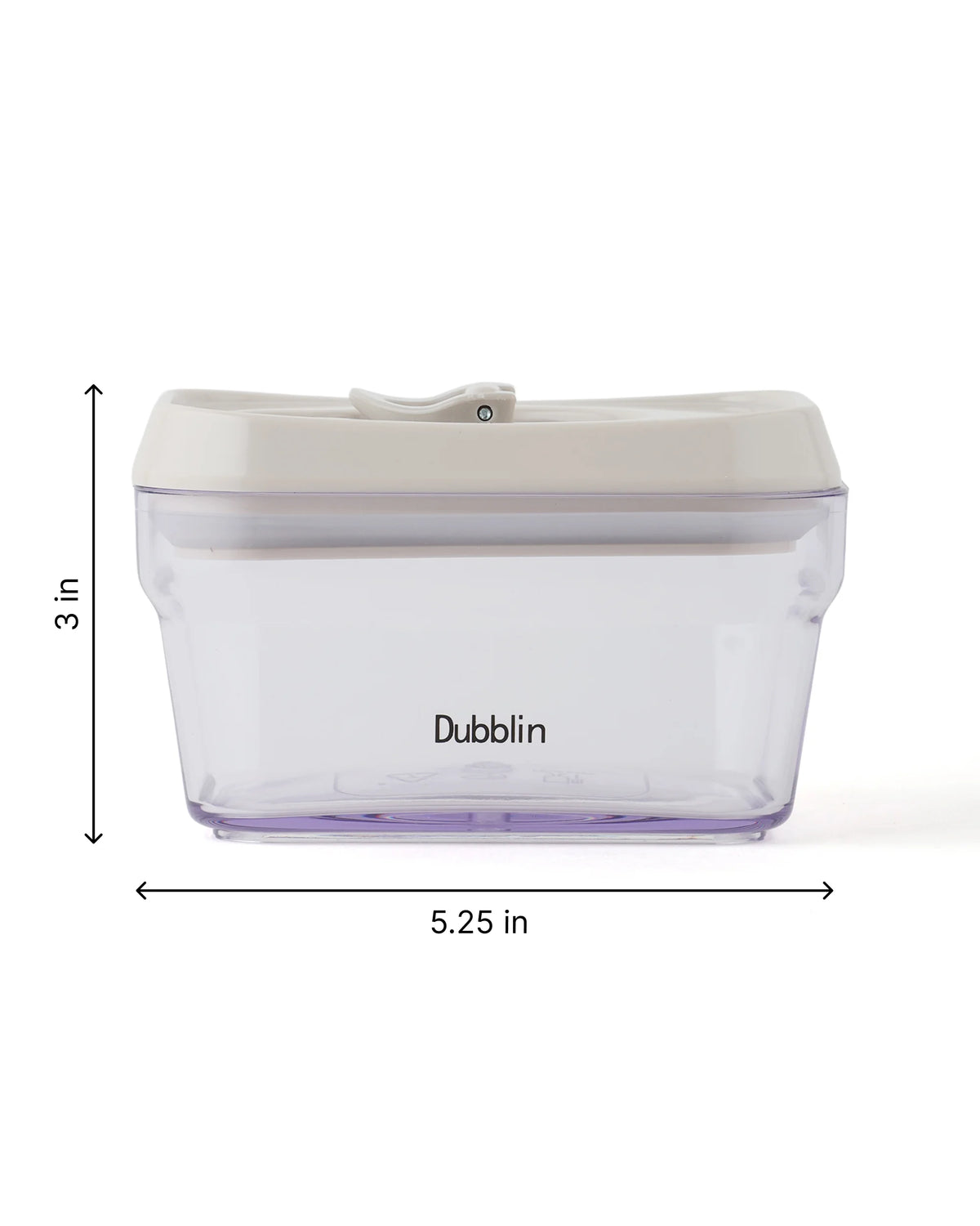 Dubblin Smart Lock Jar Rectangle 380 ml