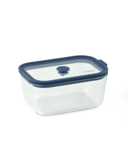 Dubblin Grace Glass Gift Set of 2 Rectangle Containers 800 ml