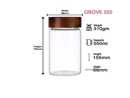 Dubblin Grove Glass Jar