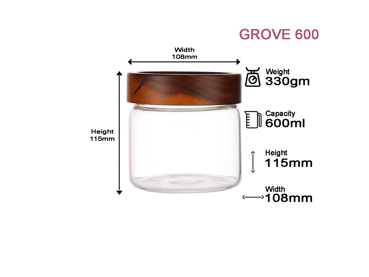 Dubblin Grove Glass Jar