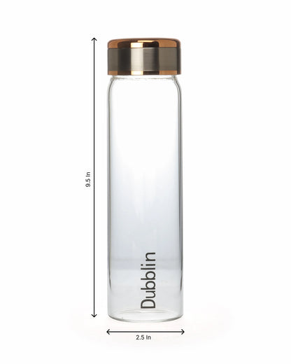 Dubblin Mist Glass Water Bottle