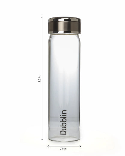 Dubblin Mist Glass Water Bottle