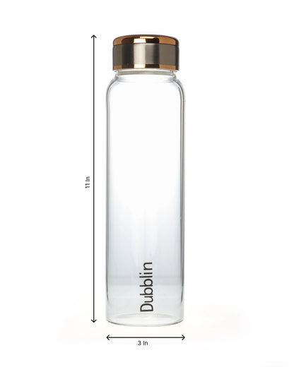 Dubblin Mist Glass Water Bottle