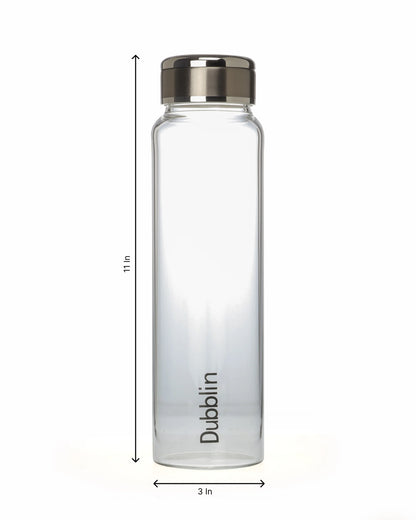 Dubblin Mist Glass Water Bottle