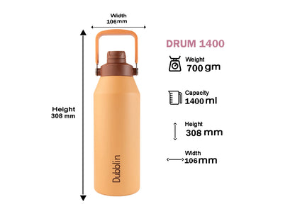 Dubblin Drum Stainless Steel Vacuum Insulated Bottle
