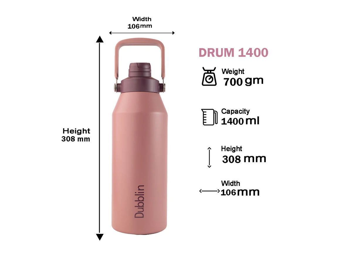 Dubblin Drum Stainless Steel Vacuum Insulated Bottle