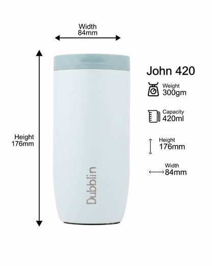 Dubblin John Stainless Steel Mug 420 ml
