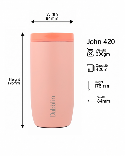 Dubblin John Stainless Steel Mug 420 ml