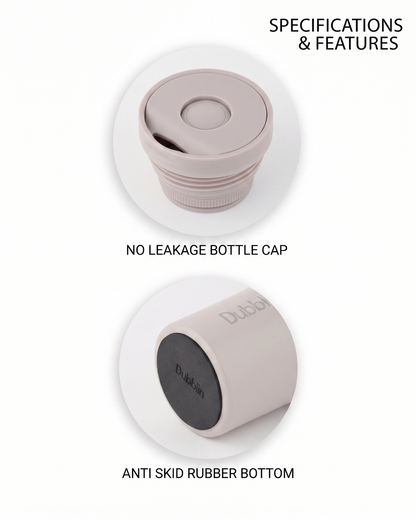 Dubblin Rose Stainless Steel Mug 330 ml