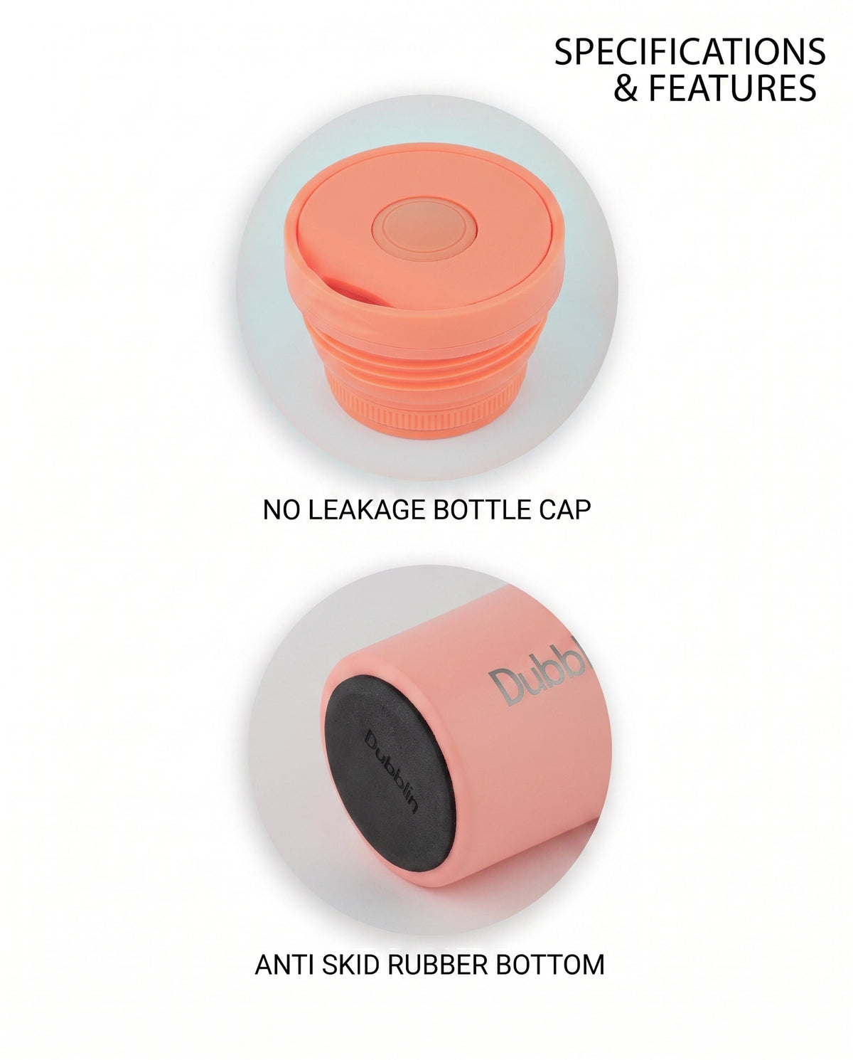 Dubblin Rose Stainless Steel Mug 330 ml