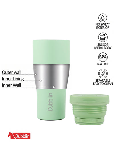 Dubblin Rose Stainless Steel Mug 330 ml