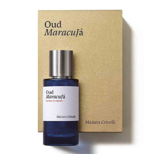Maison Crivelli Oud Maracuja Extrait de Parfum 50 ml bottle and box