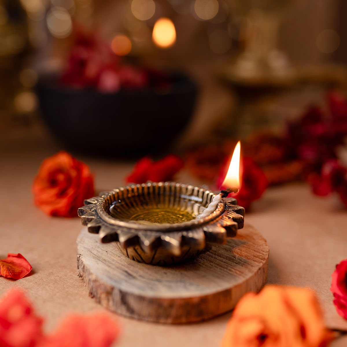 Samskara Home Anmol Brass Diya