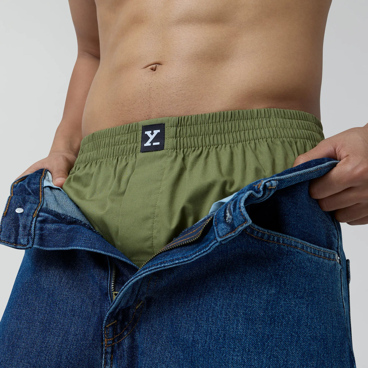 XYXX Pace Cotton Boxer Army Green - view 4