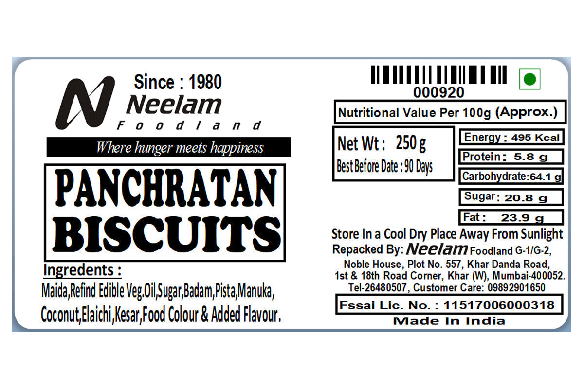 Neelam Foodland Panchratan Biscuits 