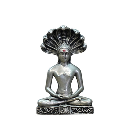 Pure Silver Antique Parshwanath Idol 67.79G By Mahita Collections - PUSHMYCART