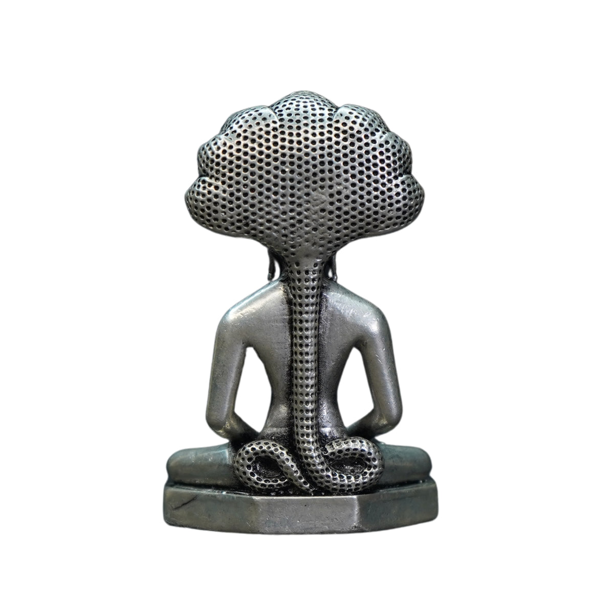 Pure Silver Antique Parshwanath Idol 67.79G By Mahita Collections - PUSHMYCART
