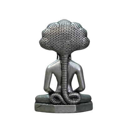 Pure Silver Antique Parshwanath Idol 67.79G By Mahita Collections - PUSHMYCART