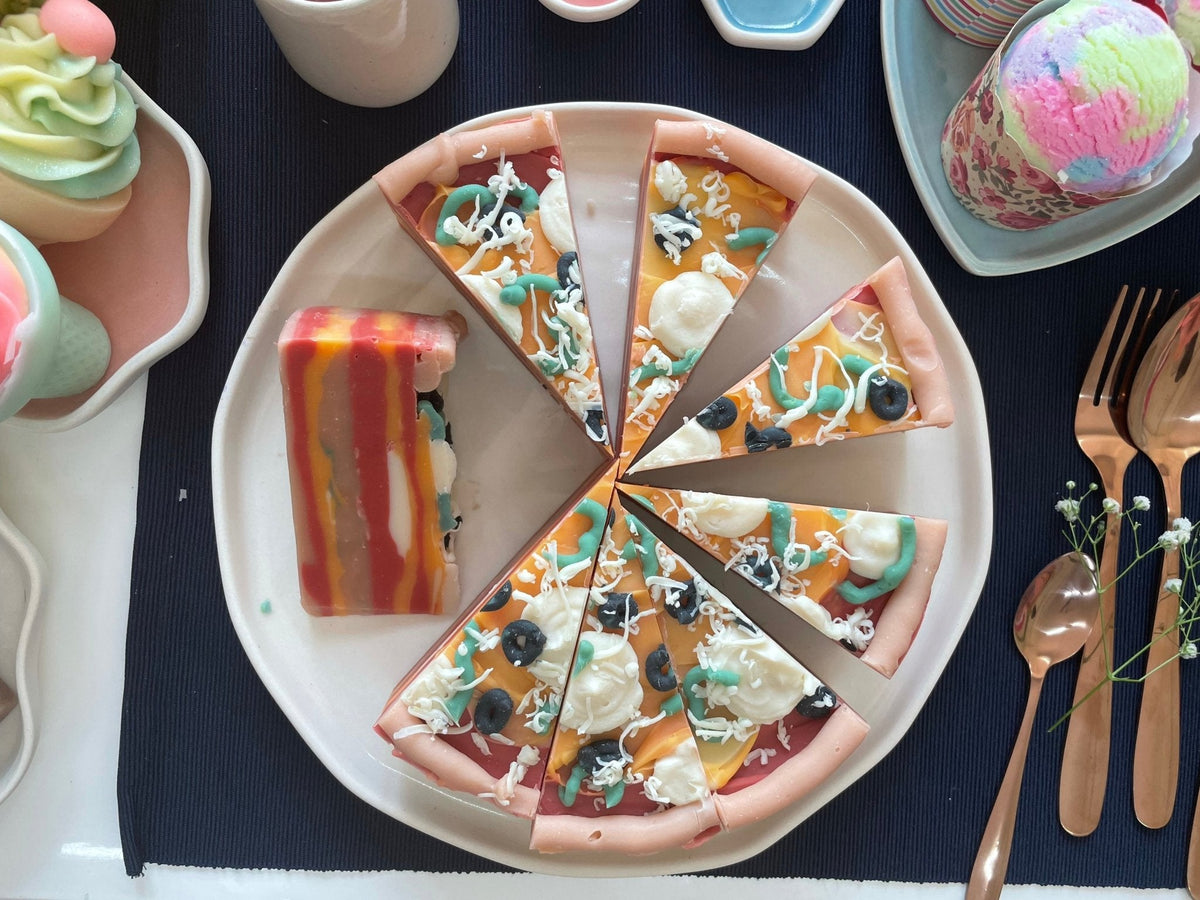 The Sass Bar Pizza Cake Soap