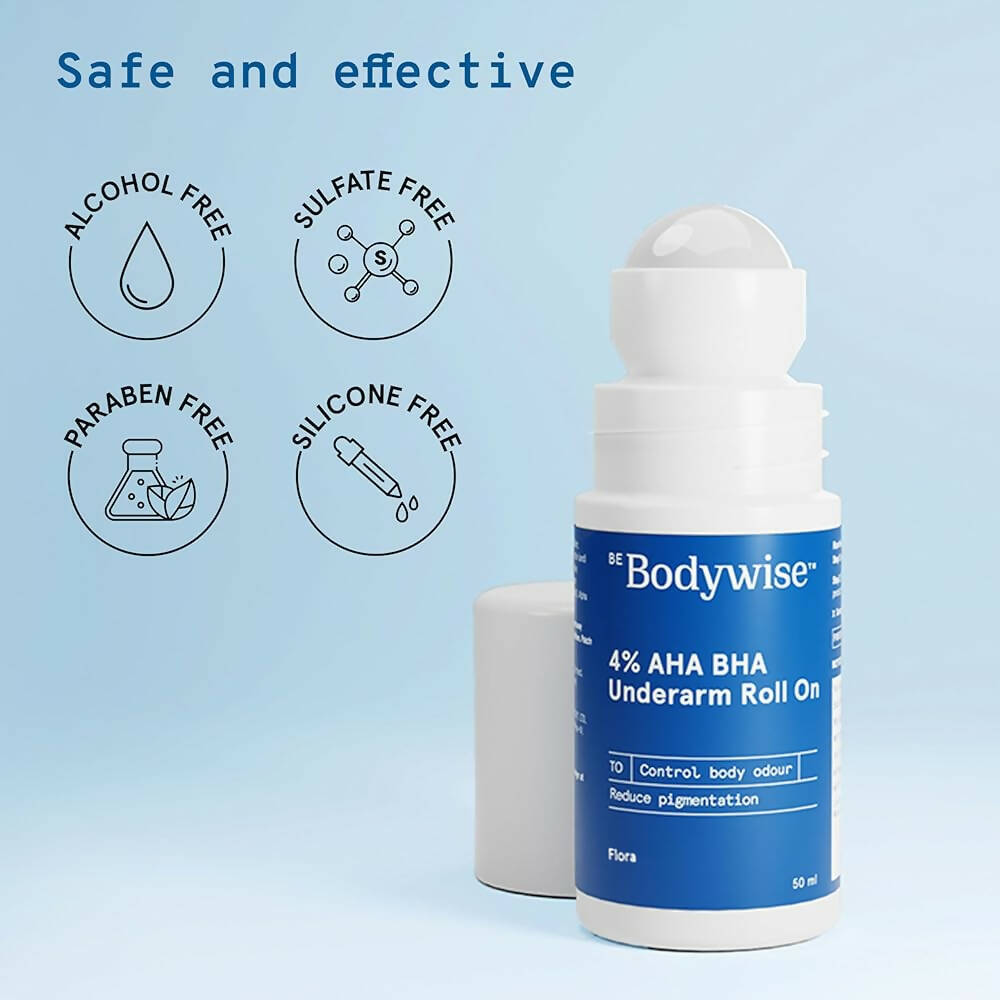 BeBodywise 4% AHA BHA UnderArm Roll On - Flora 50 ml – PUSHMYCART