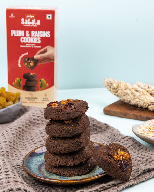 Sabala Millets Plum & Raisins Millet Cookies