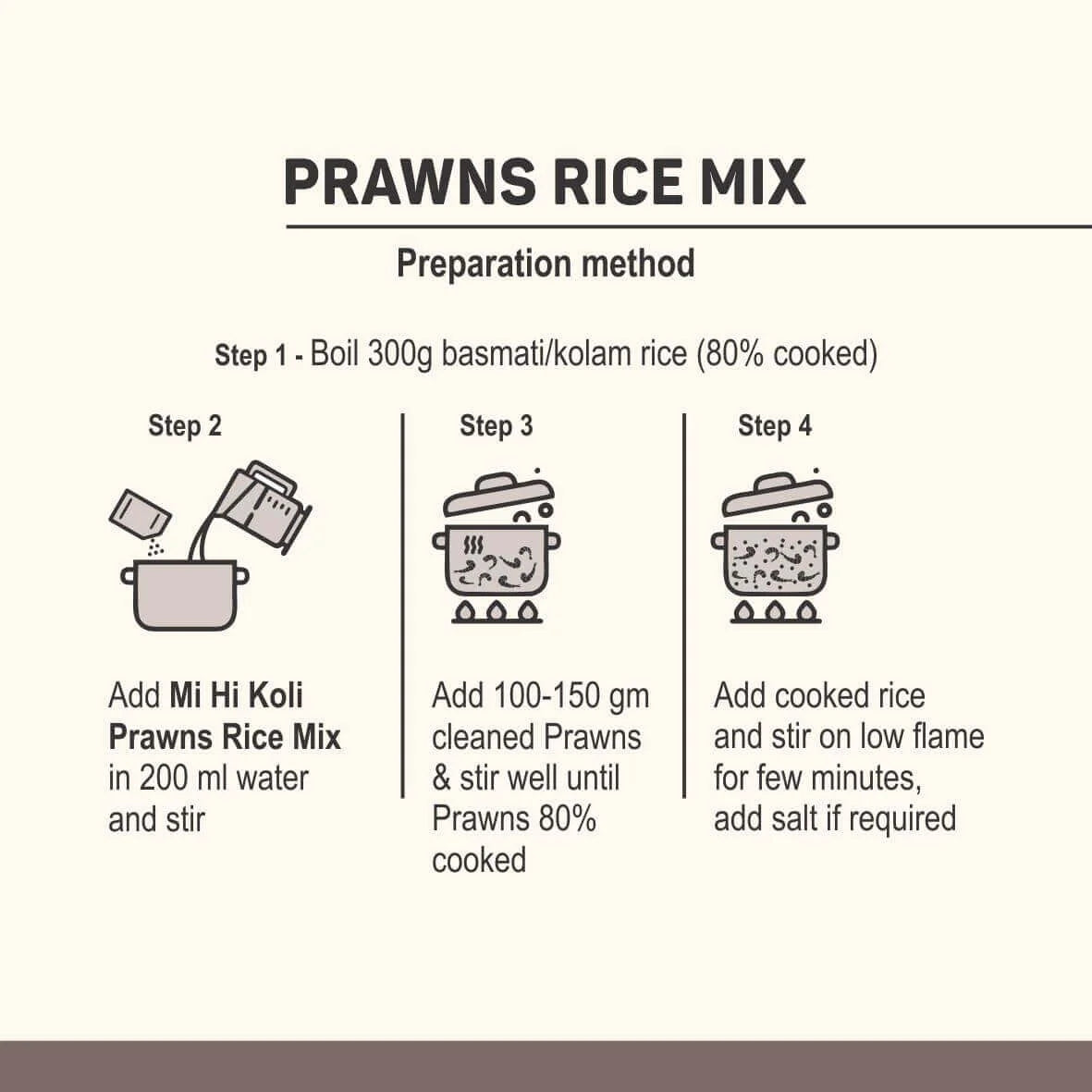 MI Hi Koli Prawns Rice Mix 80 gm