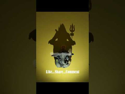 Divine Ganesh Idol with Powerful Shiva Shadow