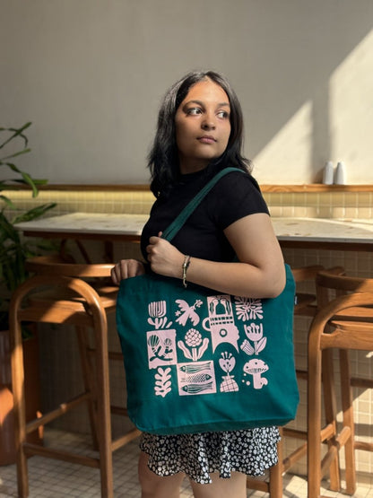 Ecoright Symphony Large Zipper Tote Bag