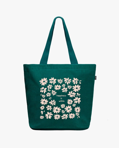 Ecoright Perfectly Peachy Large Zipper Tote Bag
