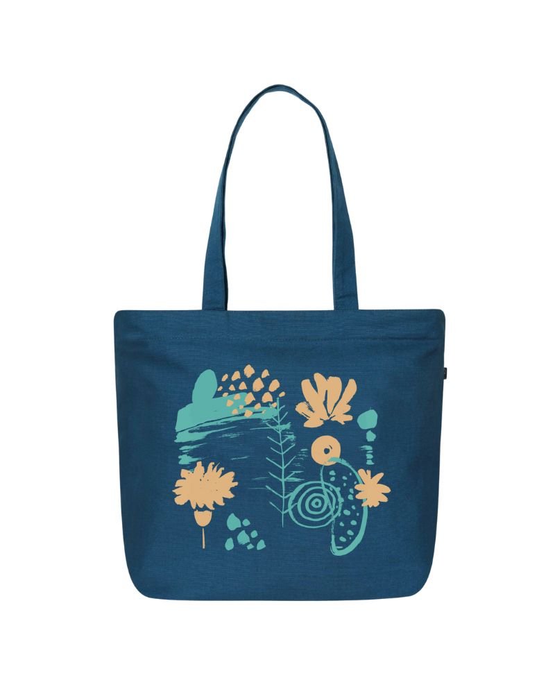 Ecoright Abstract Bloom Large Zipper Tote Bag