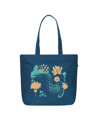 Ecoright Abstract Bloom Large Zipper Tote Bag
