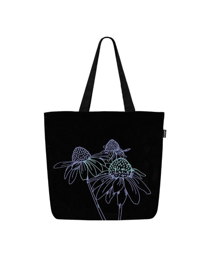 Ecoright Night Garden Large Zipper Tote Bag