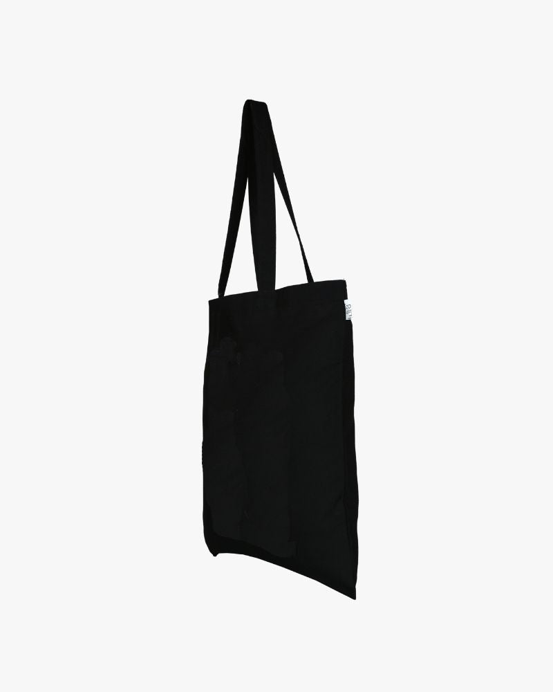 Ecoright Plain Tote Bag Black (Pack of 8)