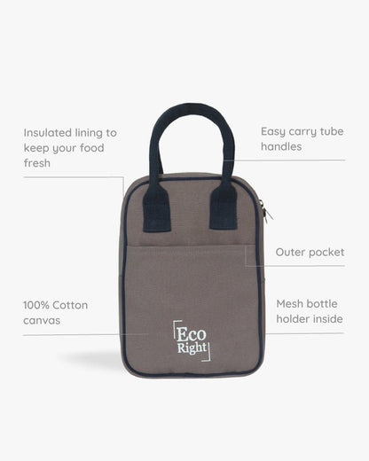Ecoright Grey Lunch Bag
